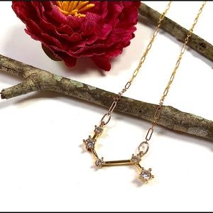 Aries Necklace, Constellation, Zodiac, Astrology